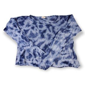 Faherty Blue Crop Sweater Size XL